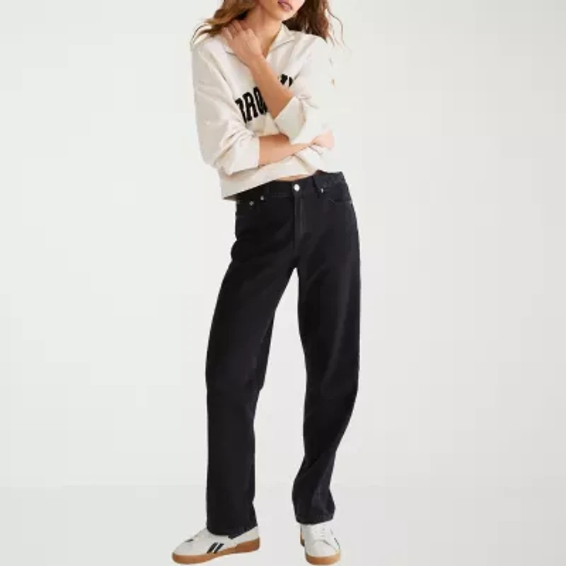 AEROPOSTALE Girls Juniors High Rise Baggy Fit Jean