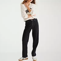 AEROPOSTALE Girls Juniors High Rise Baggy Fit Jean