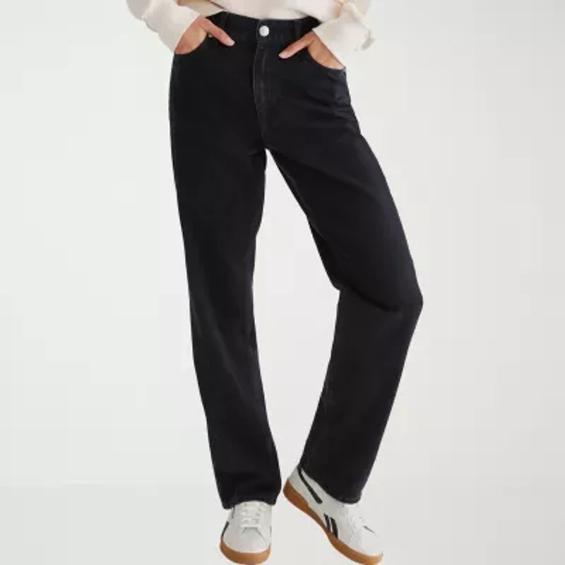 AEROPOSTALE Girls Juniors High Rise Baggy Fit Jean