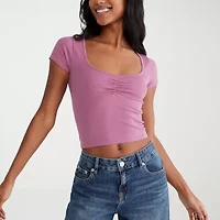 AEROPOSTALE Womens Juniors Round Neck Short Sleeve T-Shirt