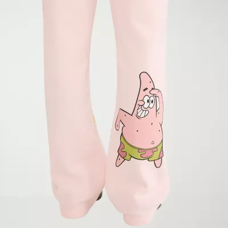 AEROPOSTALE Womens Juniors Straight Mid Rise Spongebob Sweatpant