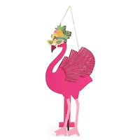 Outdoor Oasis Flamingo Porch Sign