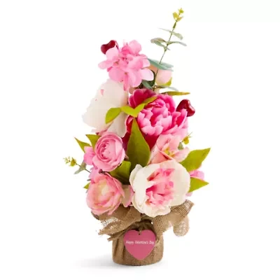 Layerings 15" Pink Rose Floral Arrangement