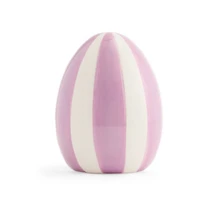 Layerings 8" Stripe Egg Easter Tabletop Decor
