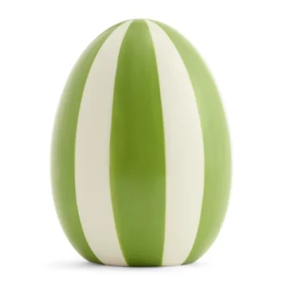 Layerings 7" Stripe Egg Easter Tabletop Decor