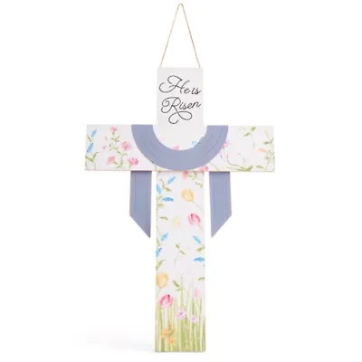 Layerings Cross Easter Porch Sign