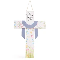 Layerings Cross Easter Porch Sign