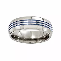 Mens 8MM Titanium Wedding Band