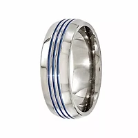 Mens 8MM Titanium Wedding Band