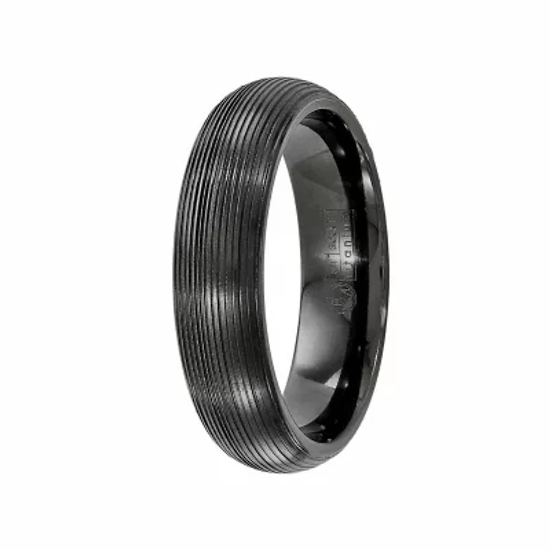 Mens 6MM Titanium Wedding Band