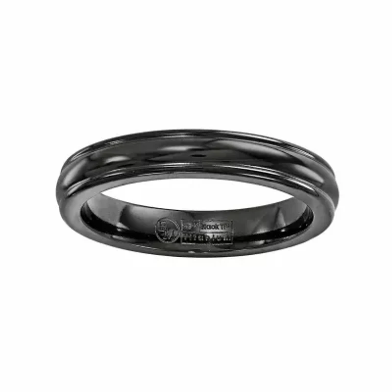 Mens 4MM Titanium Wedding Band
