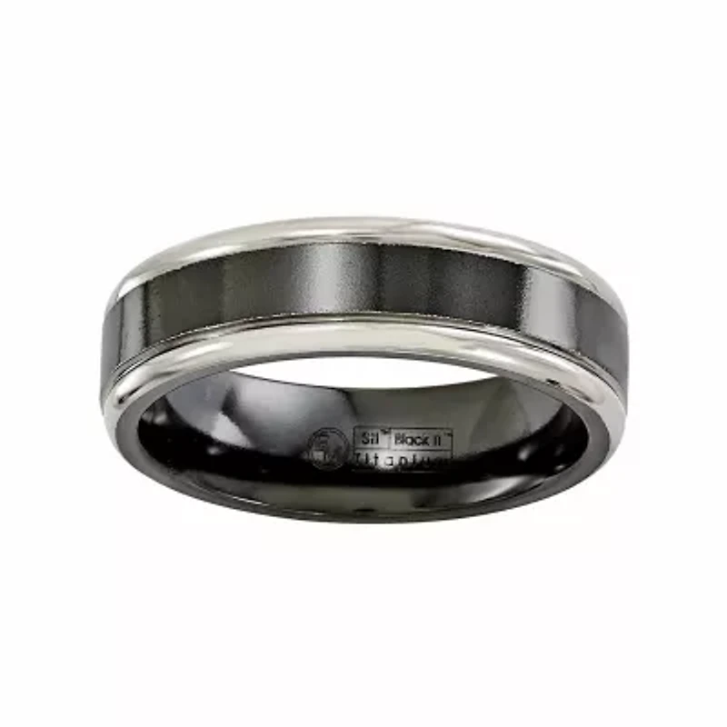 Mens 6.5MM Titanium Wedding Band