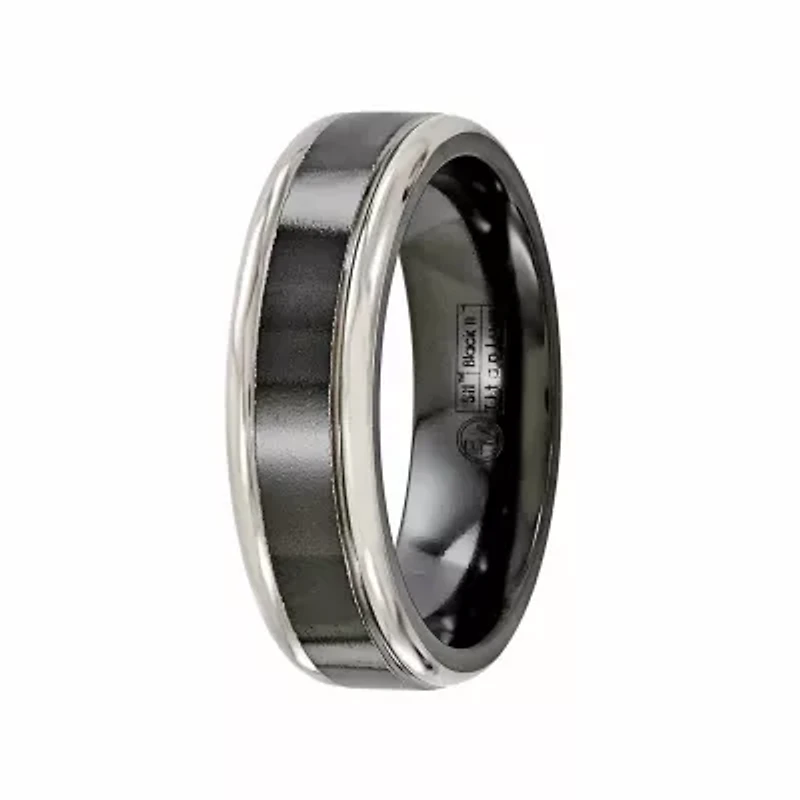 Mens 6.5MM Titanium Wedding Band
