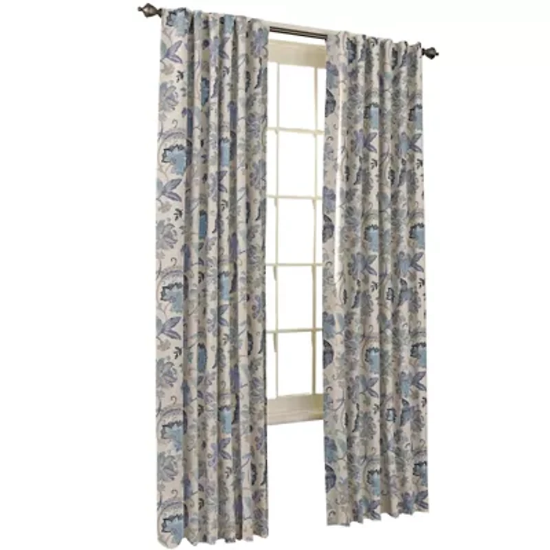 Eclipse Nina Rod Pocket Back Tab Blackout Single Curtain Panel