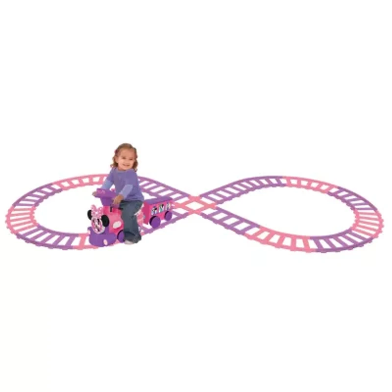 Kiddieland Disney Minnie Mouse Ride-On Motorized Train With Track Ride-On Car