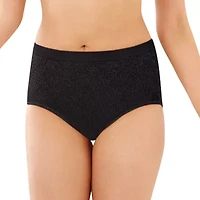 Bali Comfort Revolution® Womens Average + Full Figure Seamless Cooling Brief Panty 803j
