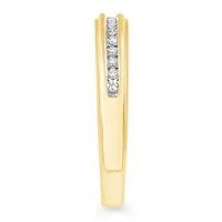 Womens Natural White Diamond 10K Gold Band