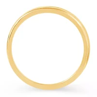 Womens Natural White Diamond 10K Gold Wedding Band