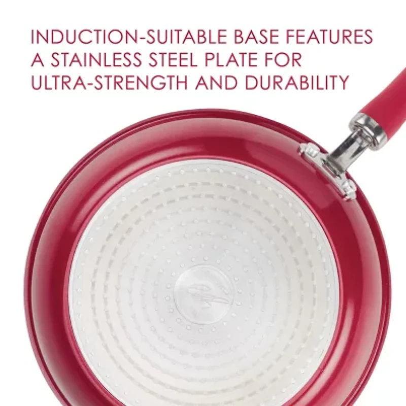 Rachael Ray Create Delicious 9.5" Non-Stick Deep Skillet with Lid