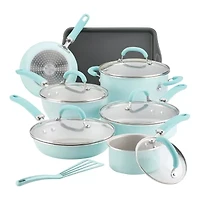 Rachael Ray Create Delicious 13-pc. Aluminum Non-Stick Cookware Set