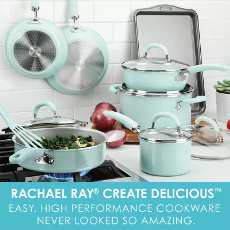 Rachael Ray Create Delicious 13-pc. Aluminum Non-Stick Cookware Set