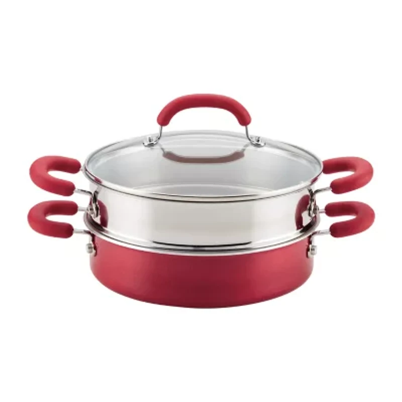 Rachael Ray Create Delicious 3-Pc. Aluminum Non-Stick Steamer with Insert