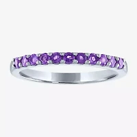 Gemstone Sterling Silver Stackable Ring
