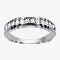 1/2 CT. T.W. Lab-Grown (H-I / I1) Diamond Wedding Band 10K White or Yellow Gold