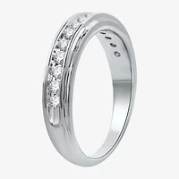 1/2 CT. T.W. Lab-Grown (H-I / I1) Diamond Wedding Band 10K White or Yellow Gold