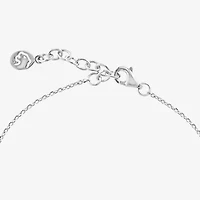 Effy Final Call Sideways Womens Sterling Silver 7 Inch Solid Cable Cross Chain Bracelet