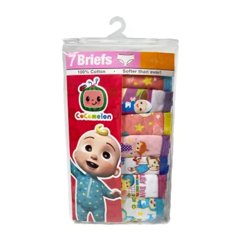 Cocomelon Toddler Girls Cocomelon 7 Pack Brief Panty Tgup4852