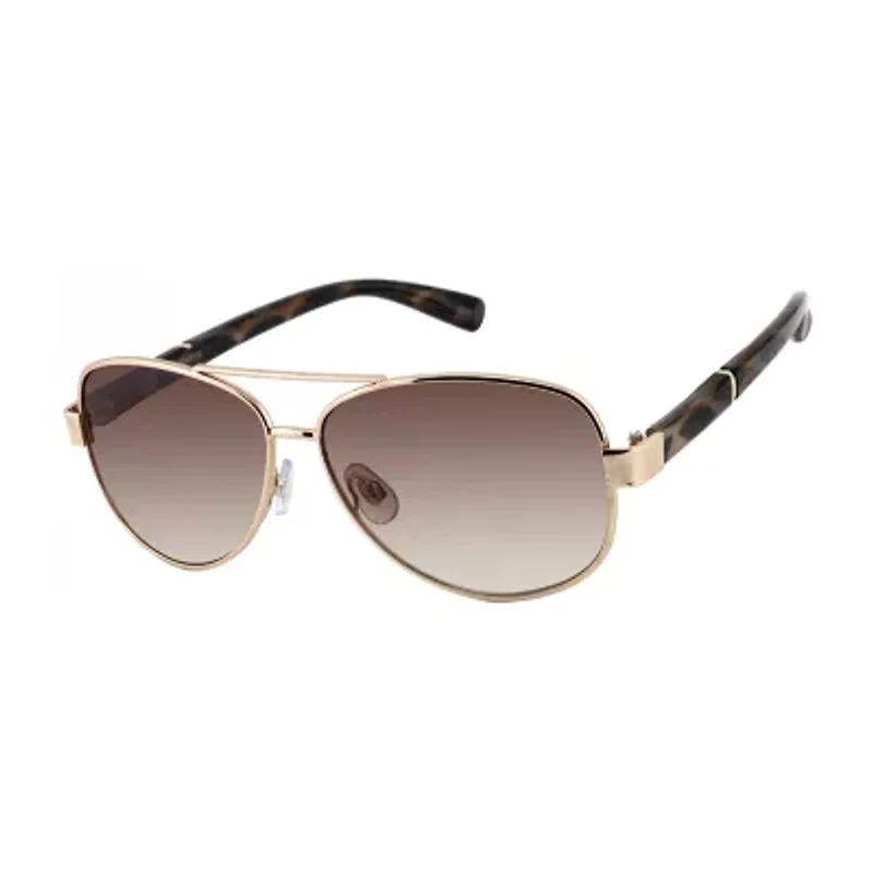 Liz Claiborne Womens UV Protection Aviator Sunglasses