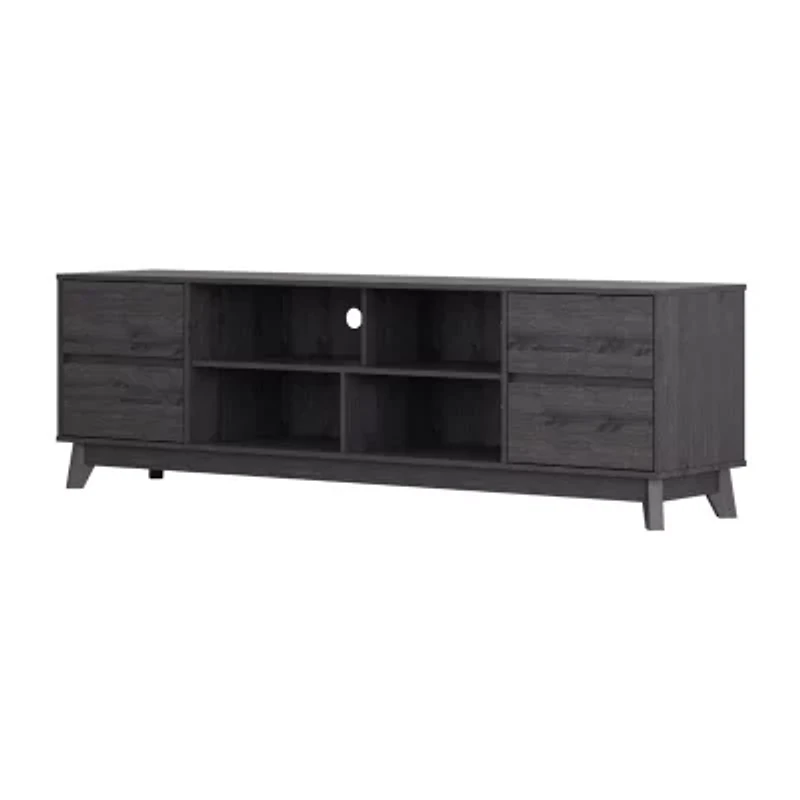 Hollywood TV Stand with Flared Wood Legs
