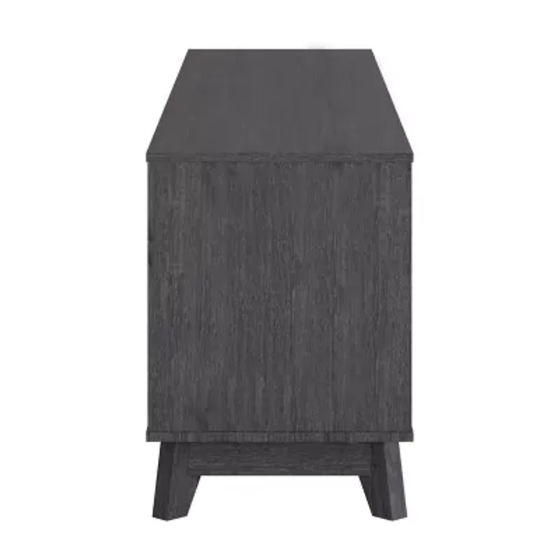 Hollywood TV Stand with Flared Wood Legs