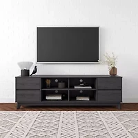 Hollywood TV Stand with Flared Wood Legs