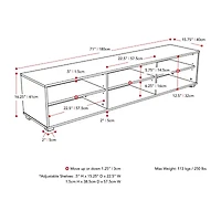 Hollywood TV Stand with Block Legs