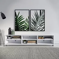 Hollywood TV Stand with Block Legs