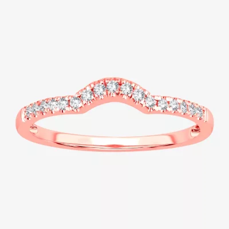 2MM 1/8 CT.T.W. Natural Diamond 10K Gold Wedding Band