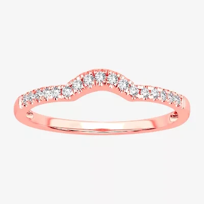 2MM 1/8 CT.T.W. Natural Diamond 10K Gold Wedding Band