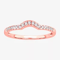 2MM 1/8 CT.T.W. Natural Diamond 10K Gold Wedding Band