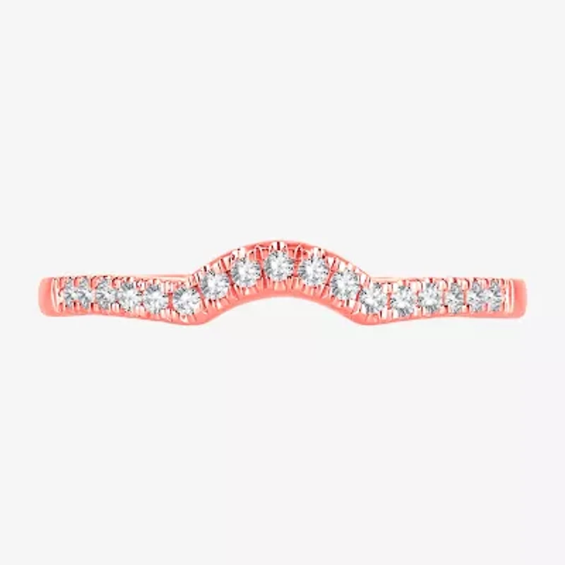 2MM 1/8 CT.T.W. Natural Diamond 10K Gold Wedding Band