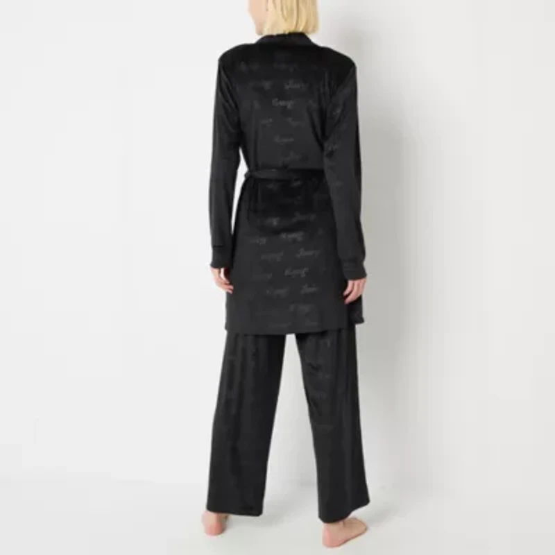 Juicy By Couture Womens Long Sleeve 3-pc. Pajama Sets