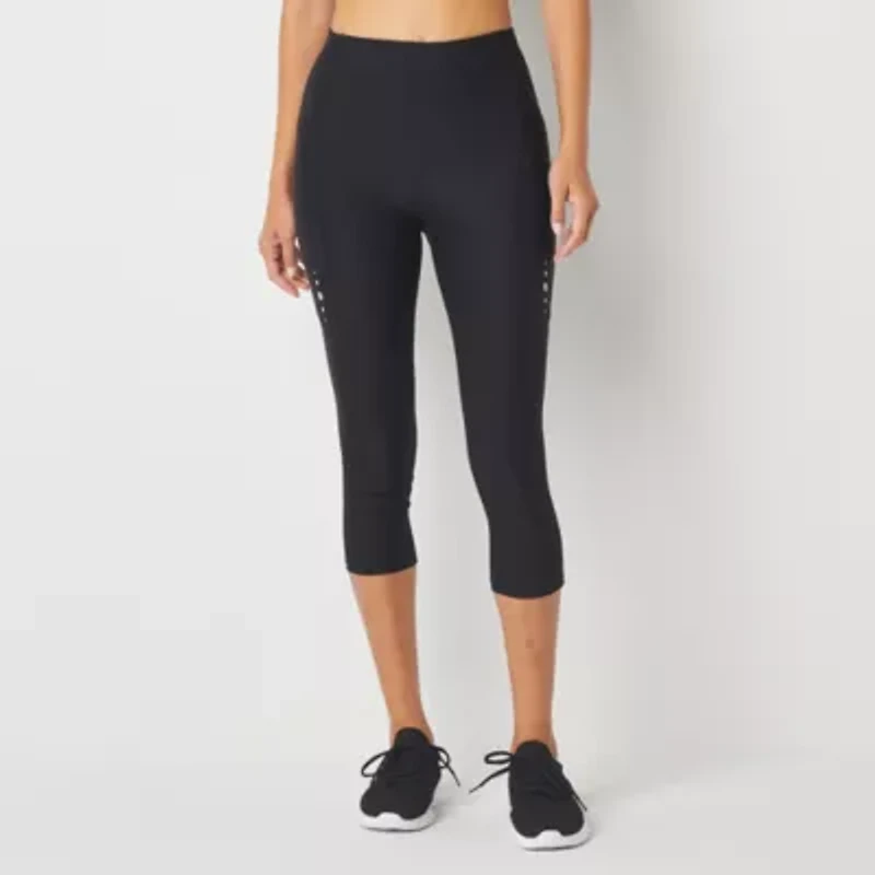Xersion EverContour High Rise Stretch Fabric Quick Dry Workout Capris