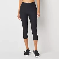 Xersion EverContour High Rise Stretch Fabric Quick Dry Workout Capris