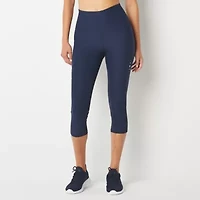 Xersion EverContour High Rise Stretch Fabric Quick Dry Workout Capris