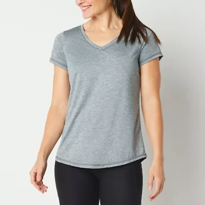 Xersion Womens Performance V Neck Short Sleeve T-Shirt
