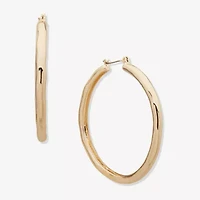 Worthington Womens 53.3mm Hoop Earrings
