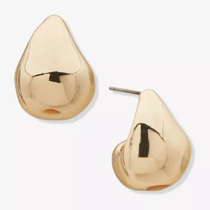 Worthington Womens 20.3mm Hoop Earrings