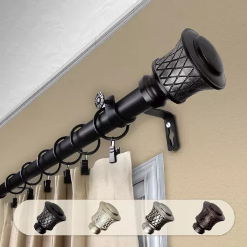 Rod Desyne Olympia 1 Adjustable Curtain