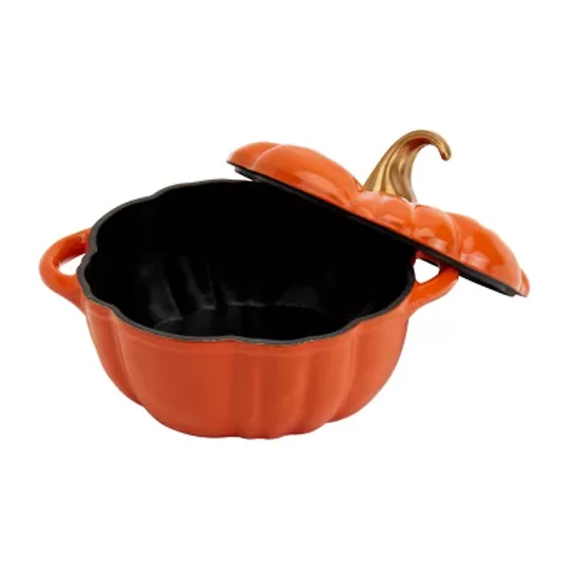 Smith & Clark Cast Iron Pumpkin Harvest 2-qt. Dutch Oven